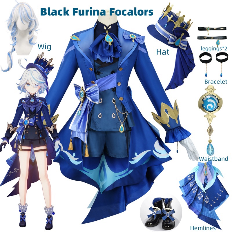 Frieren Cosplay Prop - Furina Cosplay Costume Wig Hair Impact