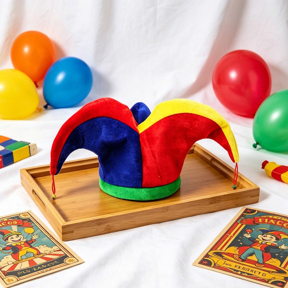 Cap Prop Multicolor Clown Hat  - Cosplay Prop Designer review and price