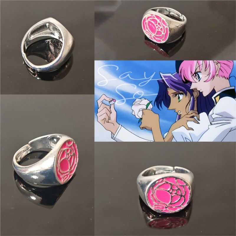 Pink Rose Ring Tenjou Utena Re - Cosplay Floating Prop review and price