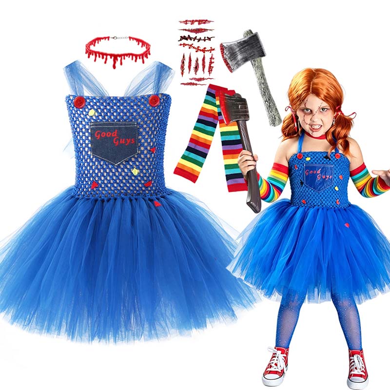 Girls Halloween Scary Doll Cos - Cosplay Floating Prop review and price